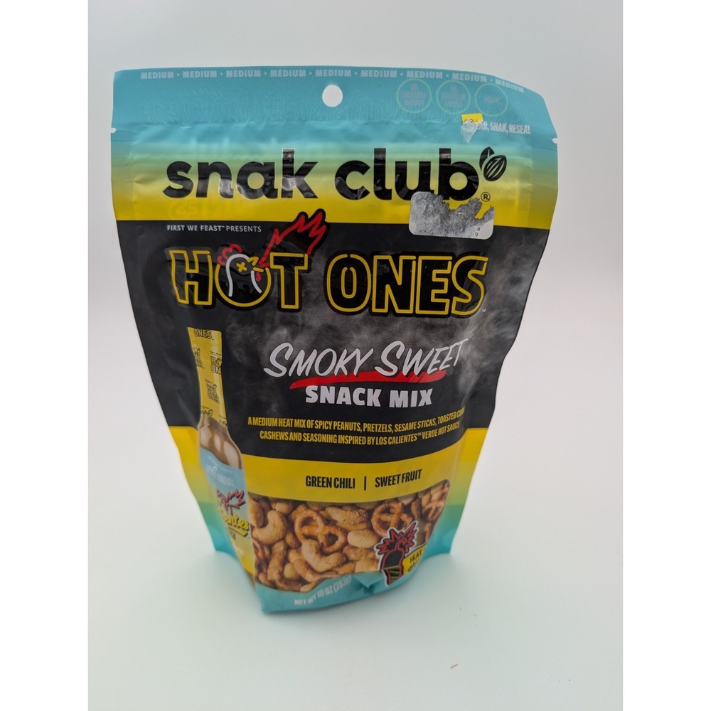 2 - Snak Club Hot Ones Smoky Sweet Snack Mix, 10 Ounce bags